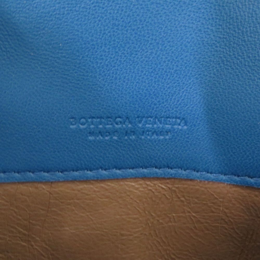Bottega Veneta Intrecciato Leather Ayer's Blue Wallet — view 7
