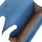 Bottega Veneta Intrecciato Leather Ayer's Blue Wallet — view 5