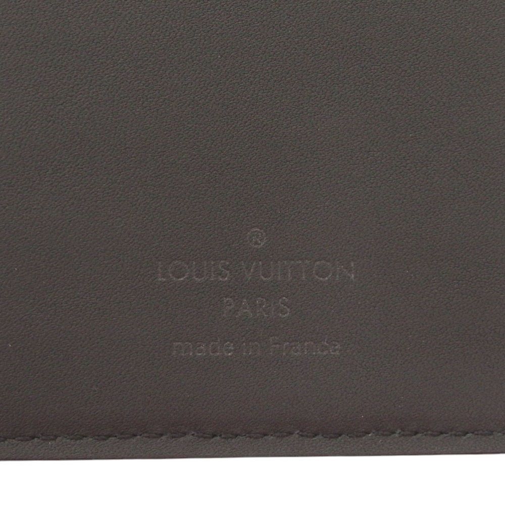 Louis Vuitton Portefeuille Brother NM LV Aerogram IC Leather Black Wallet — view 7
