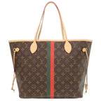 Louis Vuitton Neverfull MM Pouch Monogram Light Blue Tote — view 2