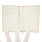 Prada Saffiano Triangle White Card Case — view 5