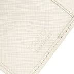 Prada Saffiano Triangle White Card Case — view 6