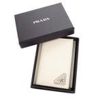 Prada Saffiano Triangle White Card Case — view 2