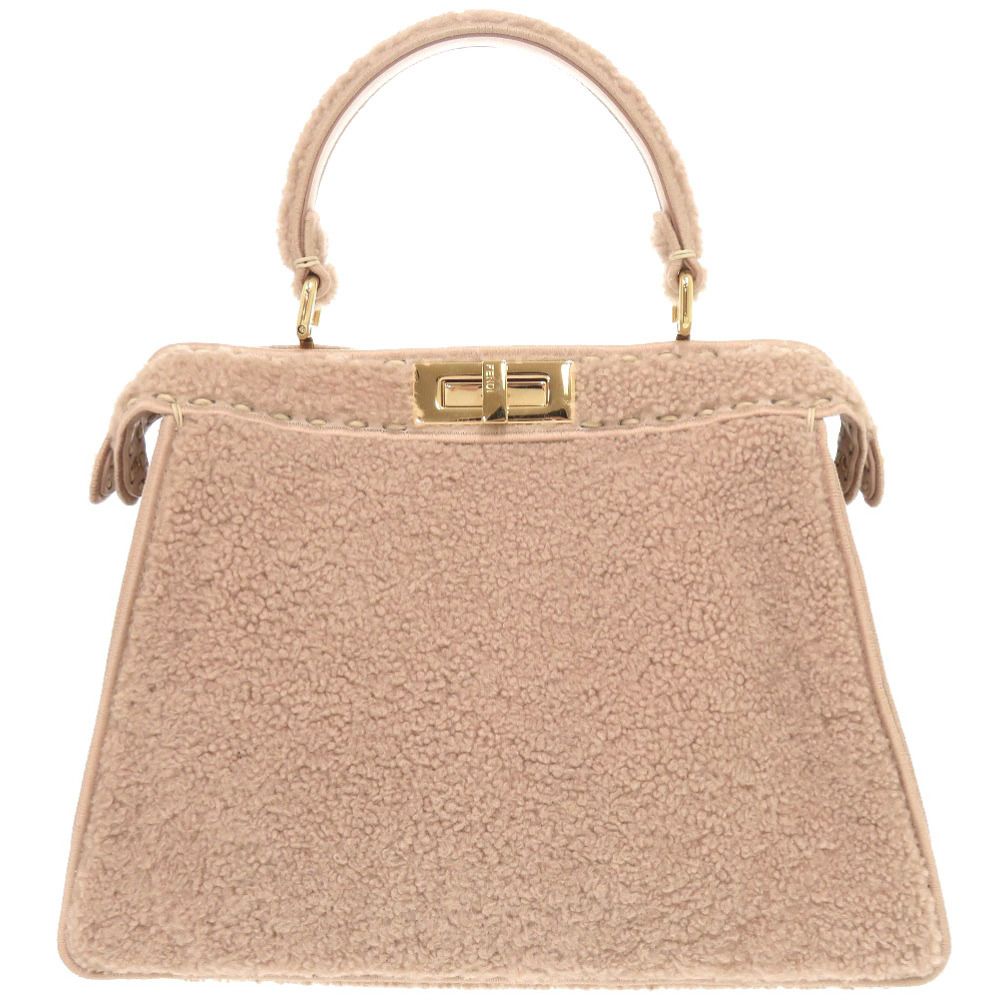 Fendi Peekaboo Icy Mouton Pink 2-Way Handbag — view 3