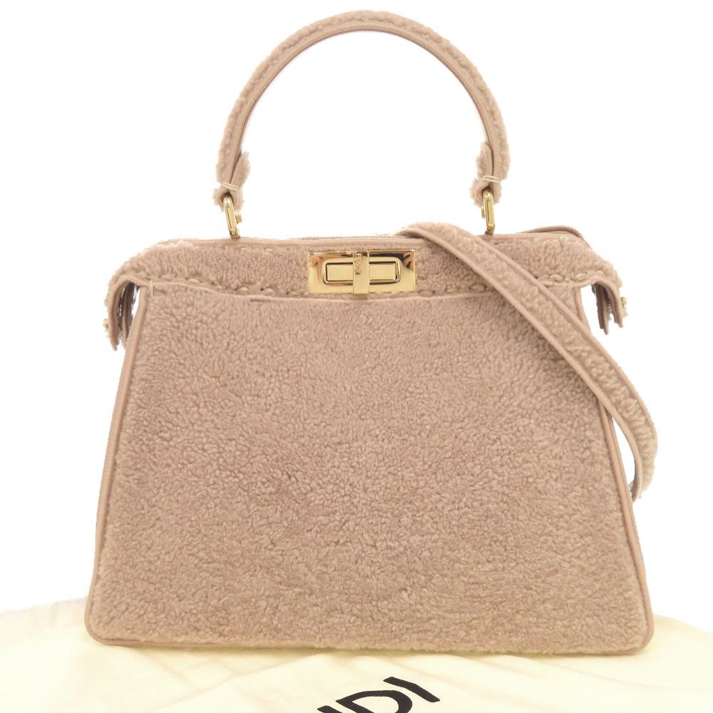 Fendi Peekaboo Icy Mouton Pink 2-Way Handbag — view 2