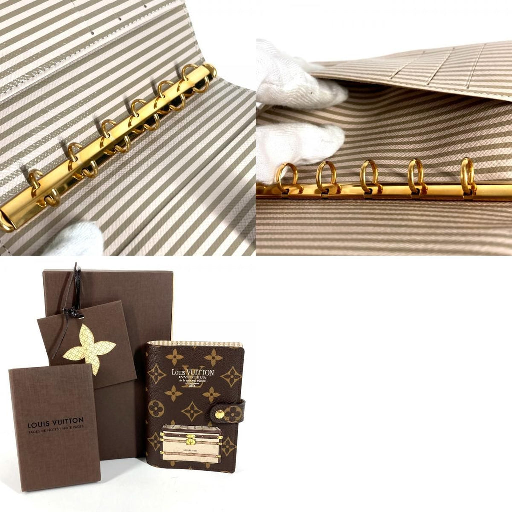 Louis Vuitton Notebook Cover Agenda PM Monogram Canvas Brown — view 9