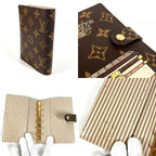 Louis Vuitton Notebook Cover Agenda PM Monogram Canvas Brown — view 8