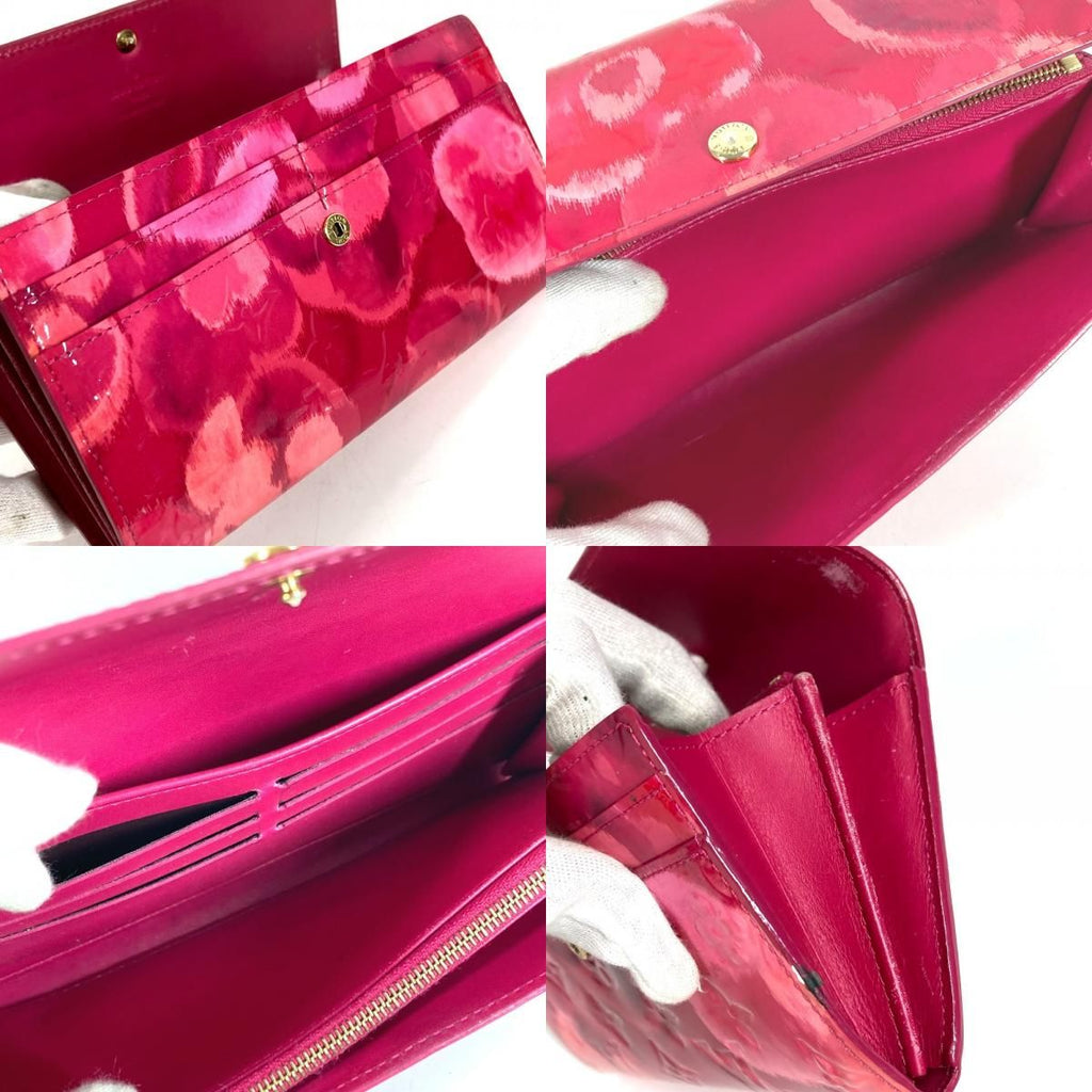 Louis Vuitton Wallet Portefeuille Sarah Enamel Rose Indien Pink — view 9
