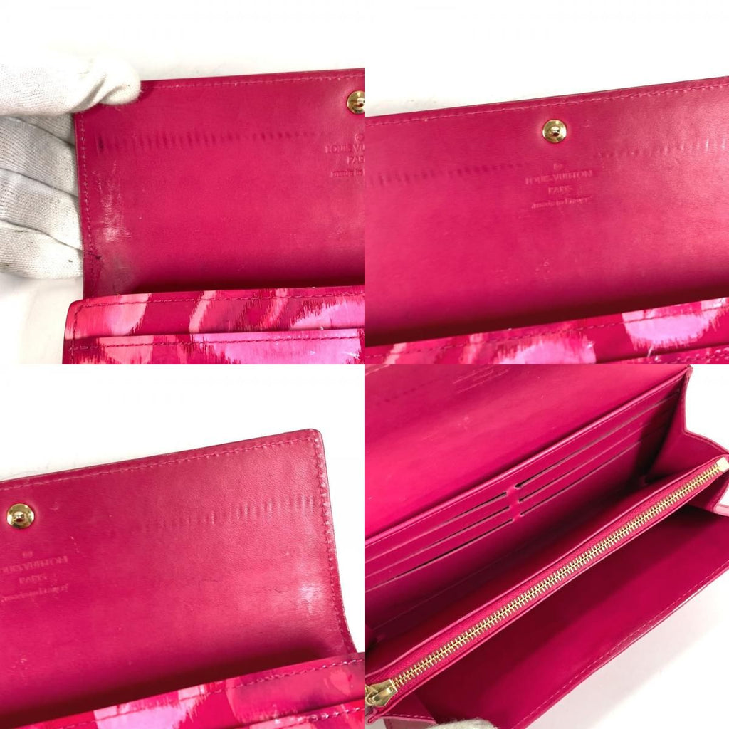 Louis Vuitton Wallet Portefeuille Sarah Enamel Rose Indien Pink — view 8