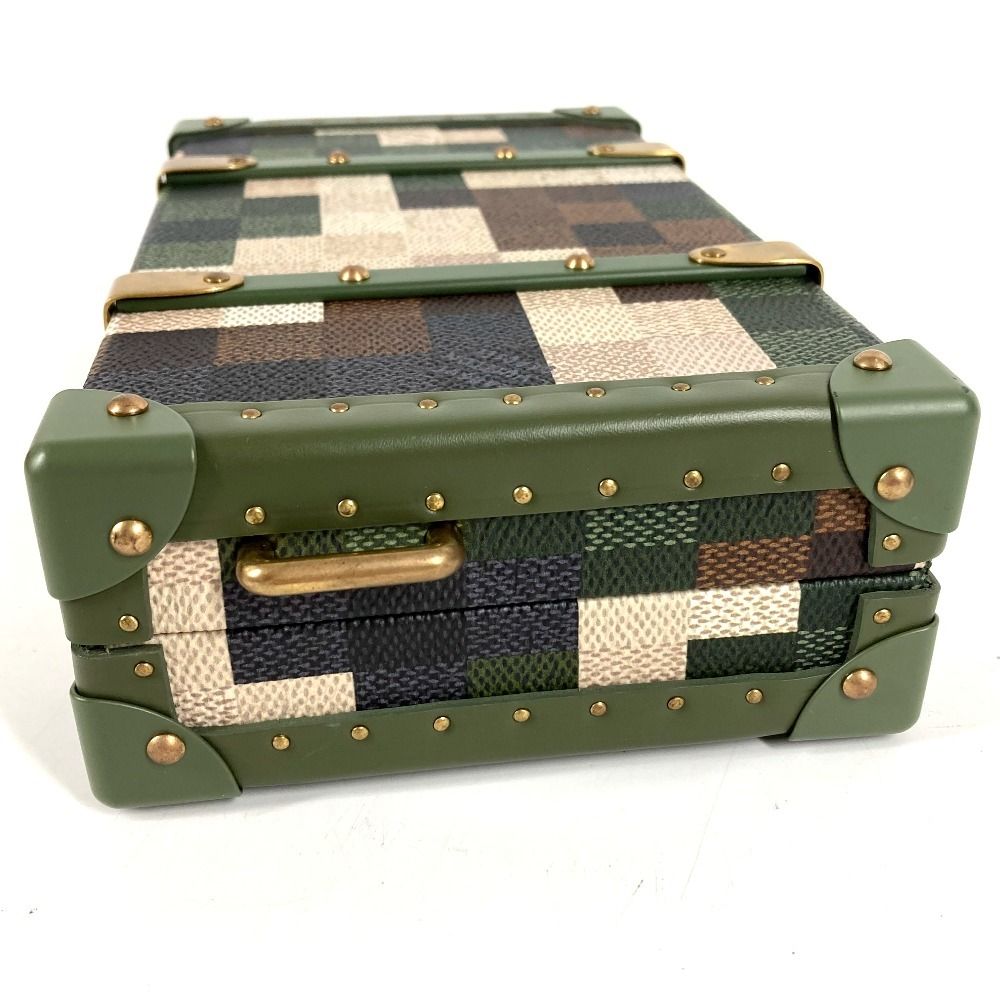 Louis Vuitton Shoulder Bag Neo Wallet Trunk Leather Khaki — view 7