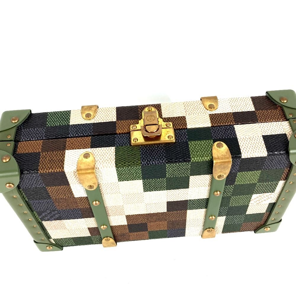 Louis Vuitton Shoulder Bag Neo Wallet Trunk Leather Khaki — view 4