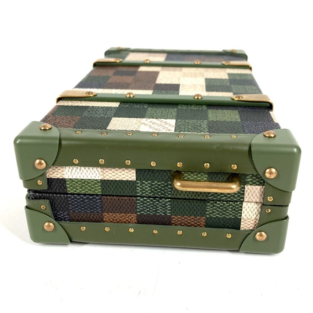 Louis Vuitton Shoulder Bag Neo Wallet Trunk Leather Khaki — view 6
