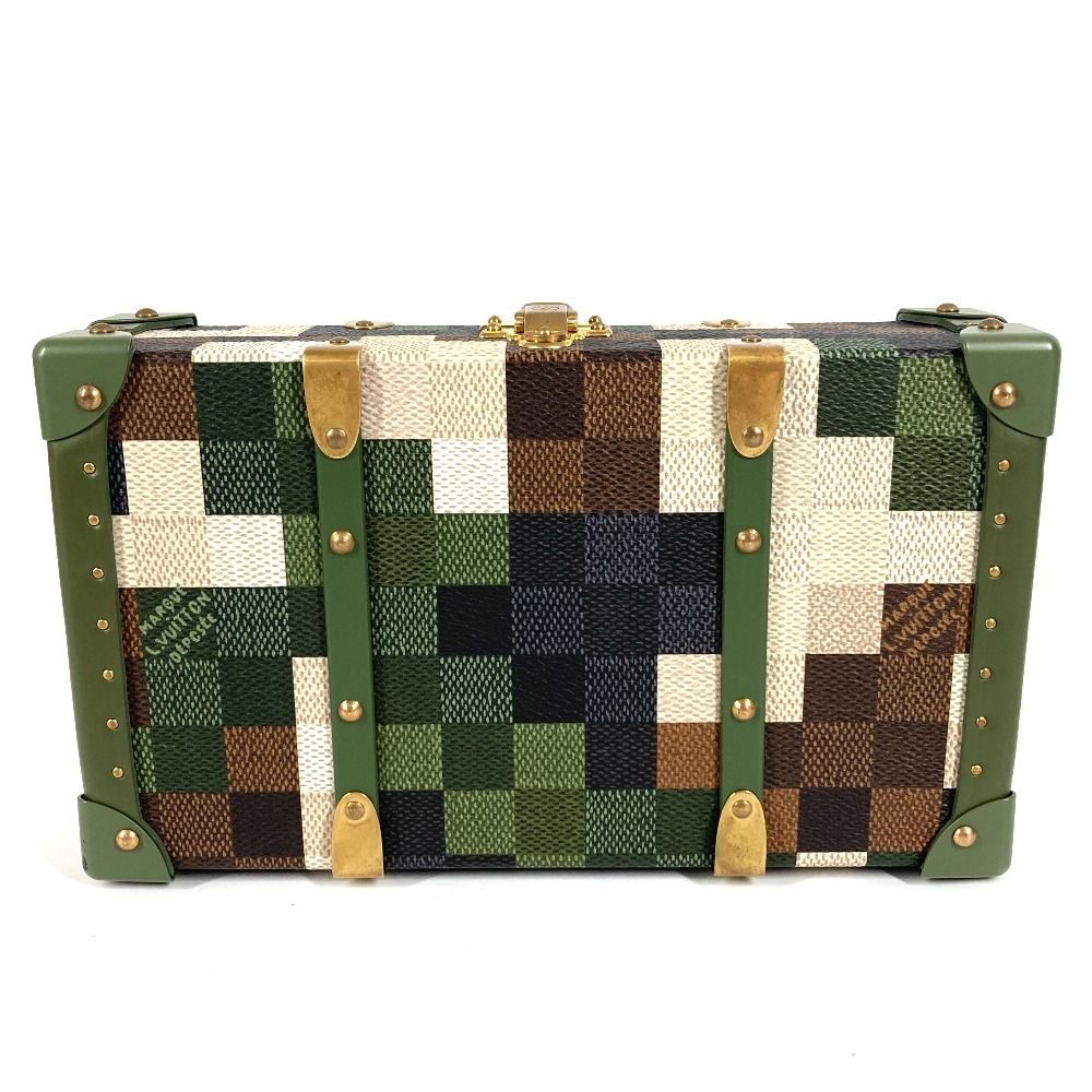 Louis Vuitton Shoulder Bag Neo Wallet Trunk Leather Khaki — view 3