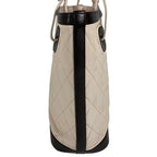 Chanel Shoulder Bag CC Logo Charm Leather Beige — view 3