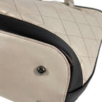 Chanel Shoulder Bag CC Logo Charm Leather Beige — view 6