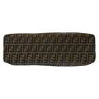 Fendi Zucca Brown Gold Canvas Leather Tote Shoulder Bag — view 9