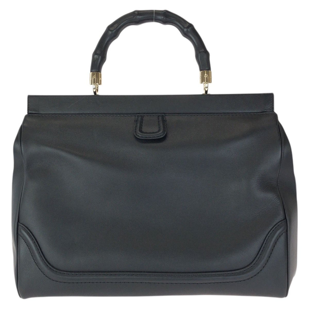 Gucci Bamb Double Tassel Black Gold Leather Handbag — view 2
