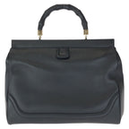 Gucci Bamb Double Tassel Black Gold Leather Handbag — view 2