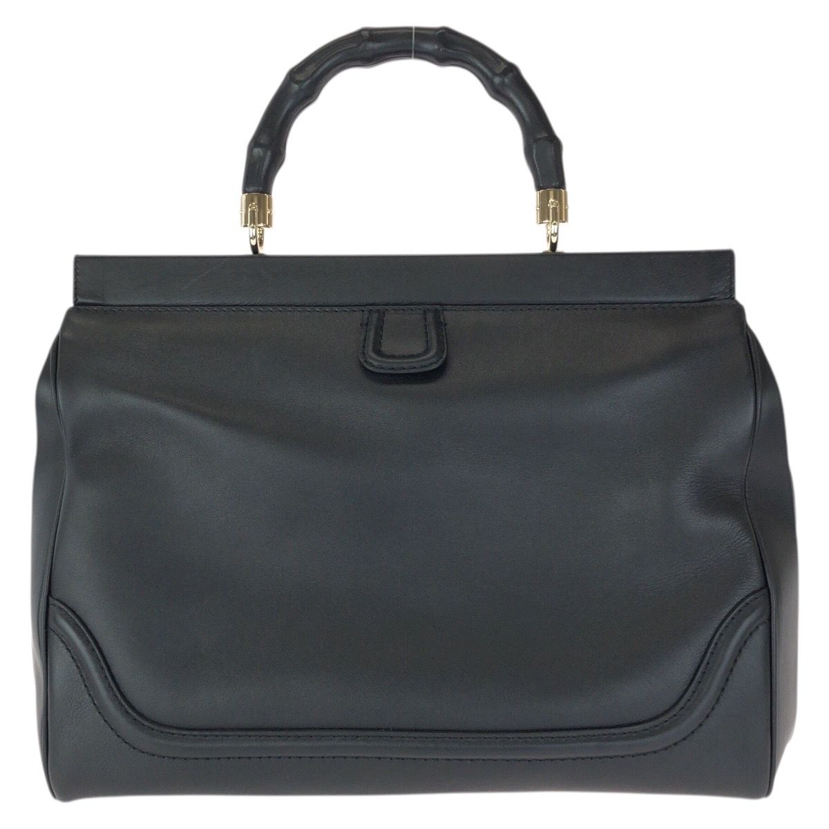 Gucci Bamb Double Tassel Black Gold Leather Handbag — view 2