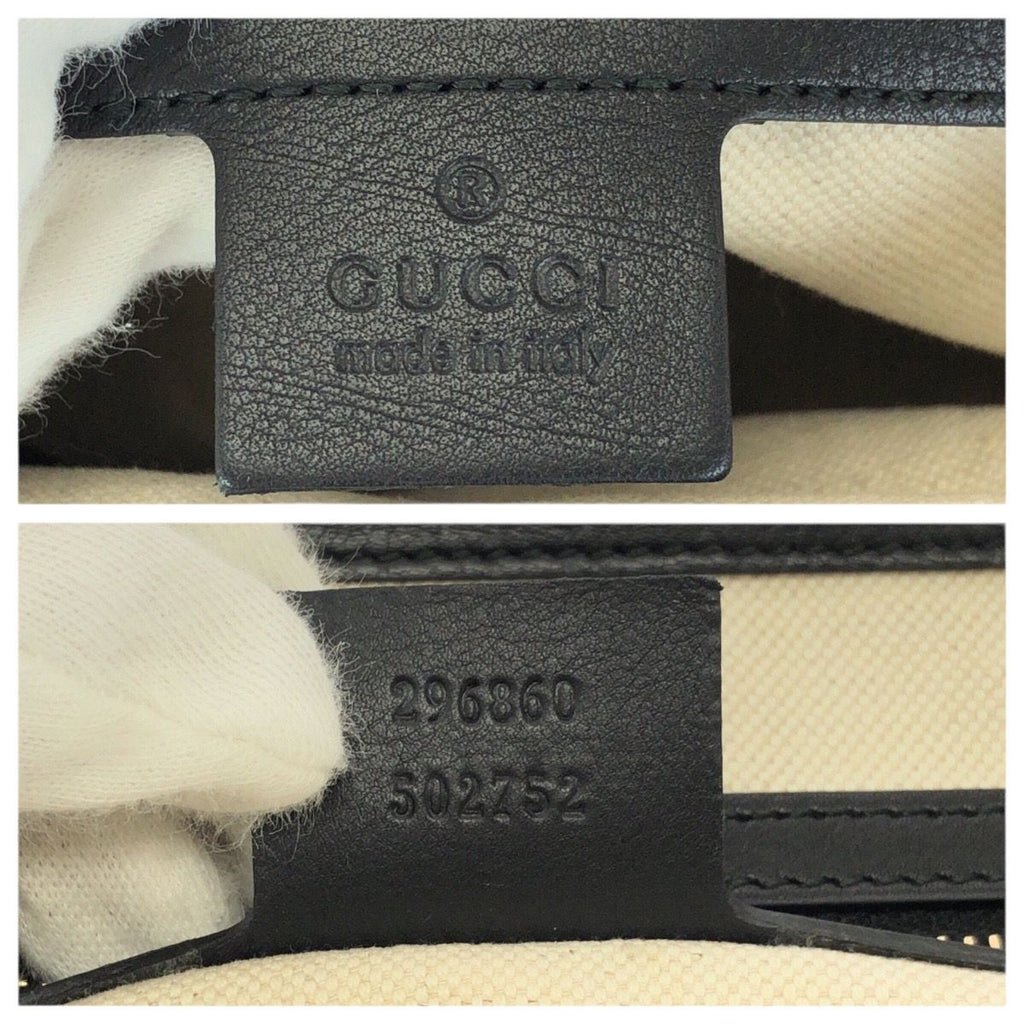 Gucci Bamb Double Tassel Black Gold Leather Handbag — view 4