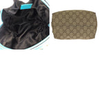 Gucci Beige Light Blue GG Canvas Leather Handbag Pouch Vanity — view 9
