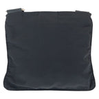 Prada Tessuto Black Silver Nylon Shoulder Bag — view 2