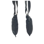 Prada Tessuto Black Silver Nylon Shoulder Bag — view 8