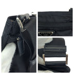 Prada Tessuto Black Silver Nylon Shoulder Bag — view 5