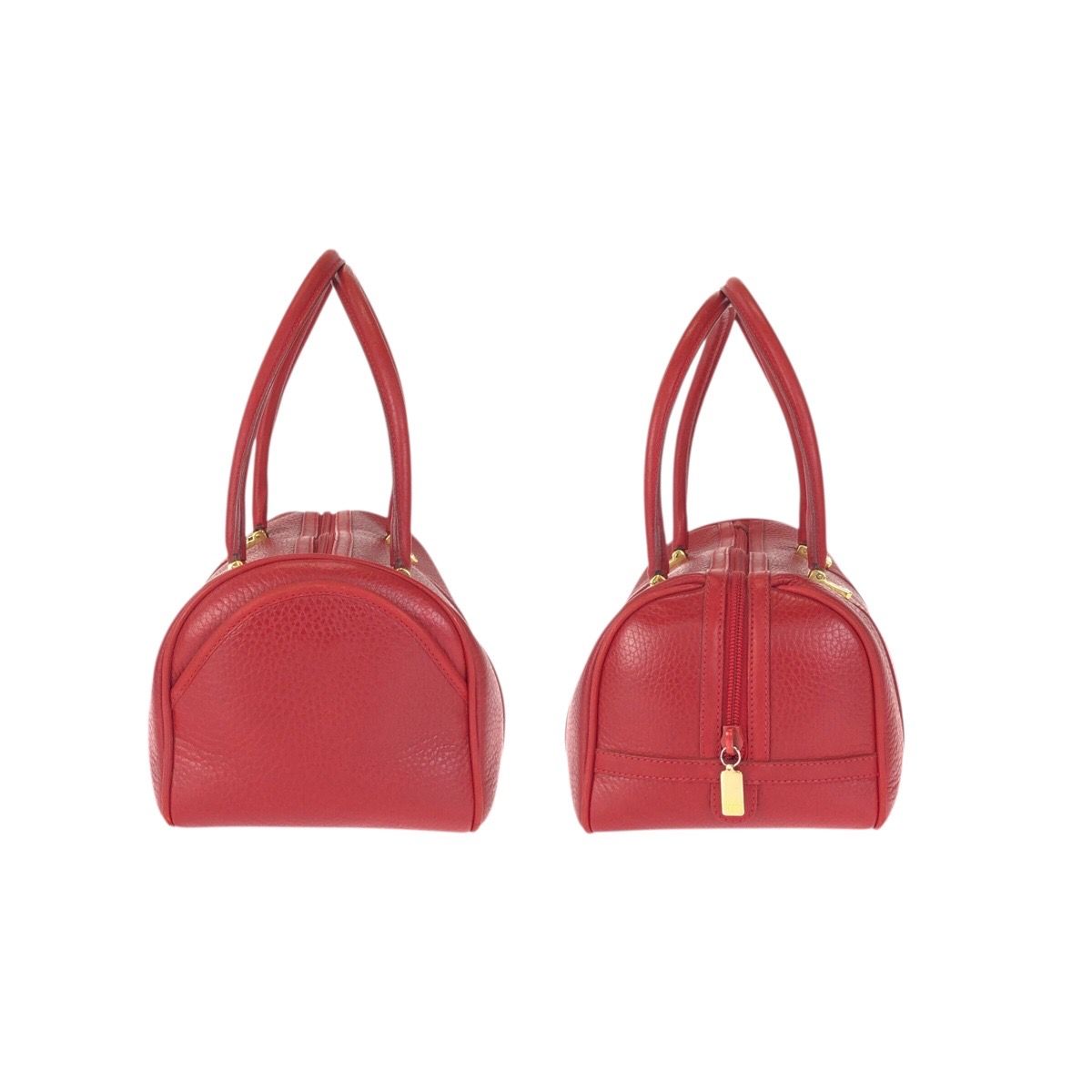 Gucci Vintage Interlocking Red Gold Leather 000 58 Mini Boston Bag — view 8