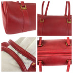 Gucci Vintage Interlocking Red Gold Leather 000 58 Mini Boston Bag — view 6
