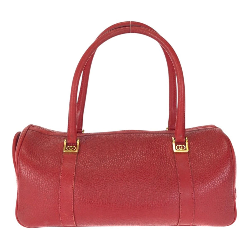 Gucci Vintage Interlocking Red Gold Leather 000 58 Mini Boston Bag — view 2