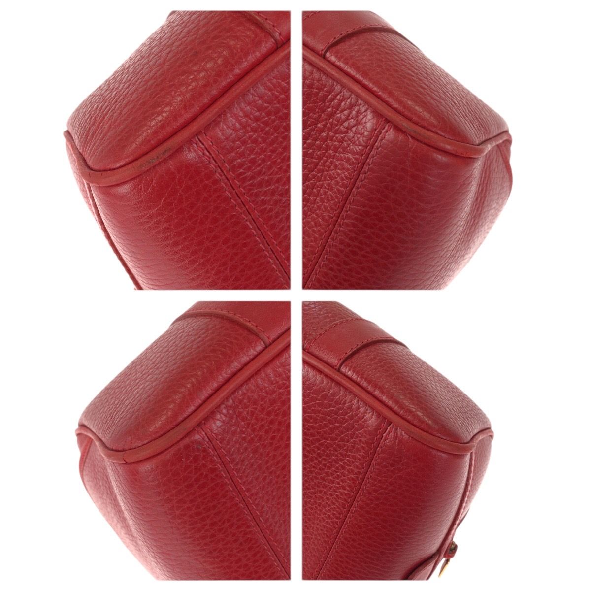 Gucci Vintage Interlocking Red Gold Leather 000 58 Mini Boston Bag — view 3