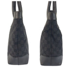 Gucci Black Silver GG Canvas Leather Tote — view 8