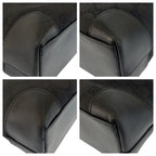 Gucci Black Silver GG Canvas Leather Tote — view 3