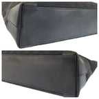 Gucci Black Silver GG Canvas Leather Tote — view 6