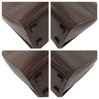 Gucci Bamboo 2-Way Brown Gunmetal Leather 002 Tote Shoulder Bag — view 3