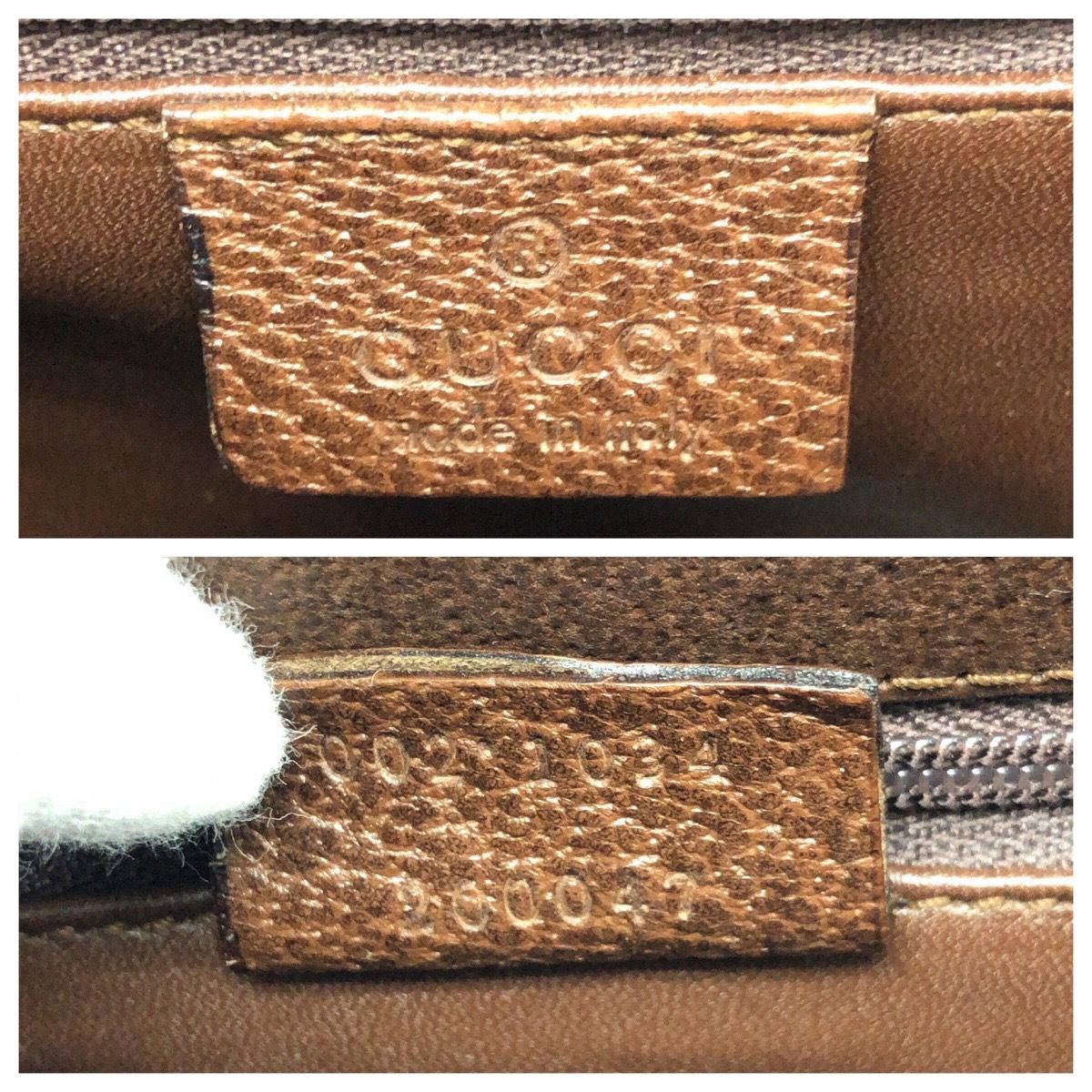 Gucci Bamboo 2-Way Brown Gunmetal Leather 002 Tote Shoulder Bag — view 4