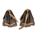 Louis Vuitton Monogram Saumur 35 Brown Gold Leather Shoulder Bag — view 8