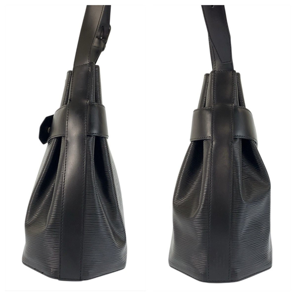 Louis Vuitton Epi Sac Depot PM Black Leather Shoulder Bag — view 8