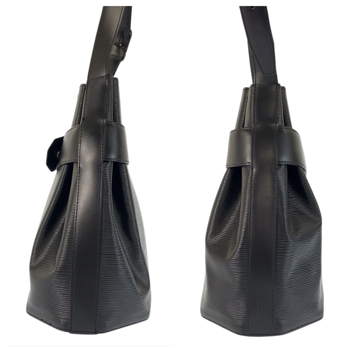 Louis Vuitton Epi Sac Depot PM Black Leather Shoulder Bag — view 8