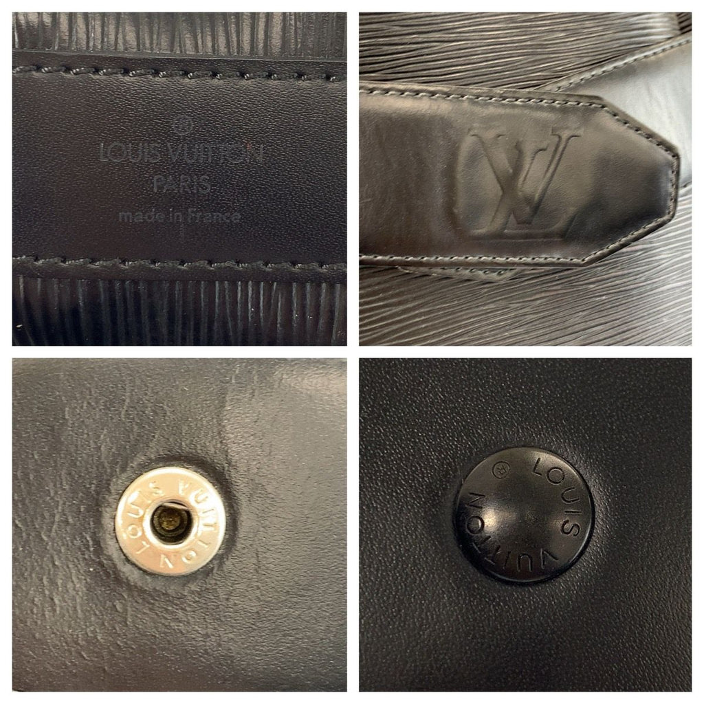 Louis Vuitton Epi Sac Depot PM Black Leather Shoulder Bag — view 3