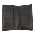 Chanel CC Logo Black Leather Wallet — view 4