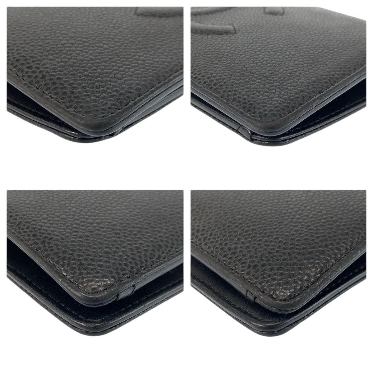 Chanel CC Logo Black Leather Wallet — view 7