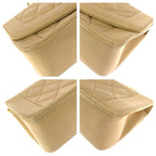 Chanel Vintage Diana Quilted Beige Gold Lambskin Chain Shoulder Bag — view 3