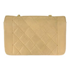 Chanel Vintage Diana Quilted Beige Gold Lambskin Chain Shoulder Bag — view 2