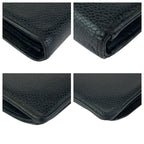 Chanel Vintage CC Logo Purse Black Gold Leather Wallet — view 3