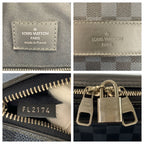 Louis Vuitton Damier Ecobalt Porto Document Man Business Black Briefcase Handbag — view 3