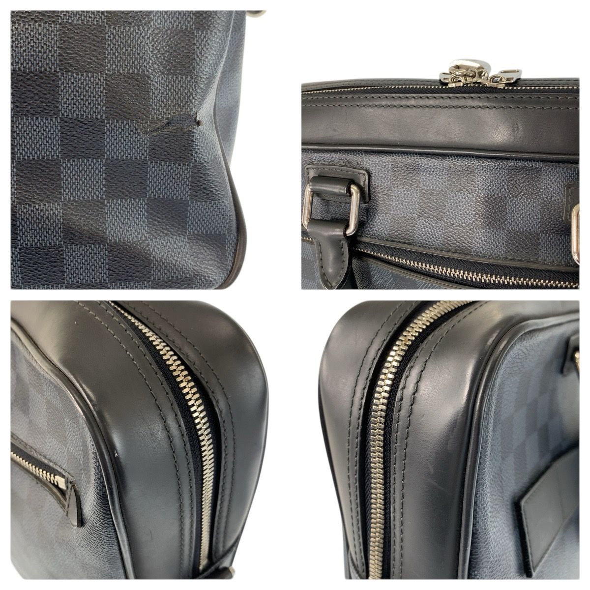 Louis Vuitton Damier Ecobalt Porto Document Man Business Black Briefcase Handbag — view 5