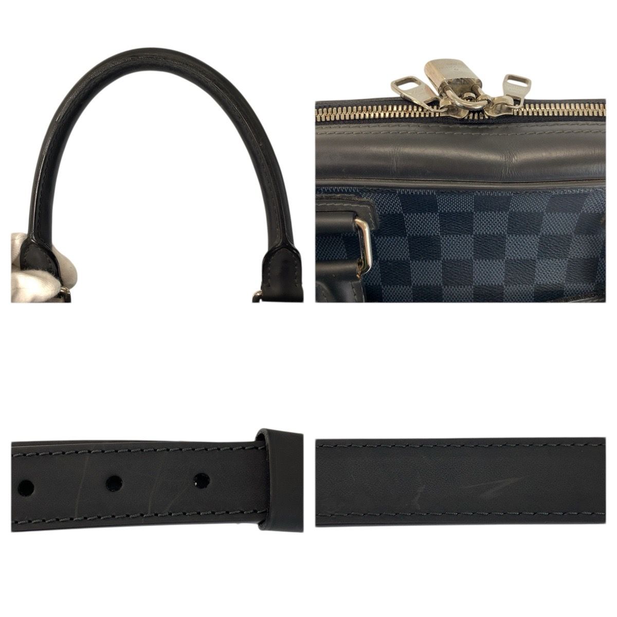 Louis Vuitton Damier Ecobalt Porto Document Man Business Black Briefcase Handbag — view 6