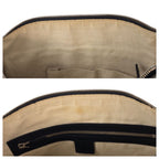 Gucci Interlocking Black Silver Leather Shoulder Bag — view 5